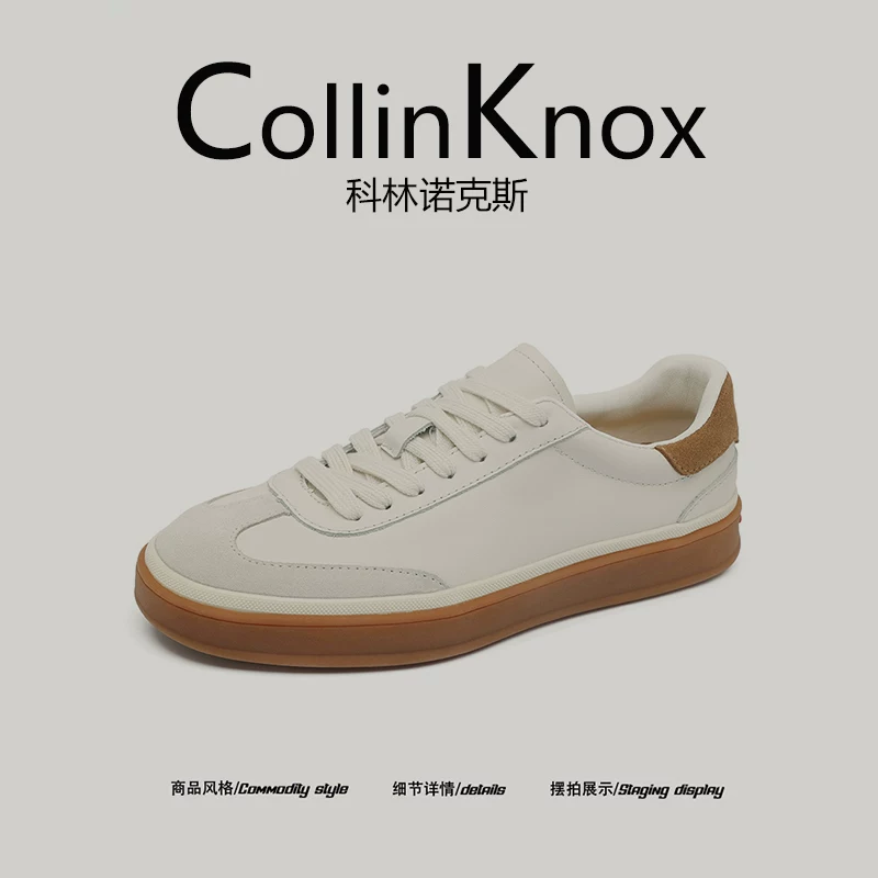 [Da thật cao cấp] Giày CollinKnox 2026 mùa hè mới hợp thời trang đô thị, giày nam đế phẳng đơn giản để đi làm