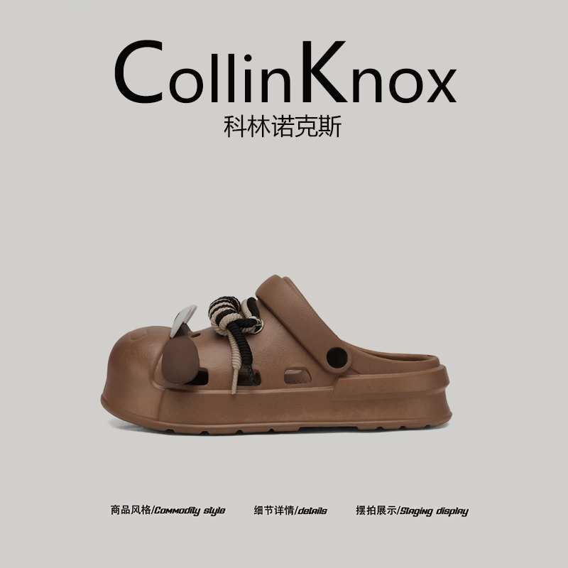 [Summer Choice] CollinKnox2025 giày clog phong cách mùa hè mới dễ thương và độc đáo dành cho nam, giày lỗ đáng yêu dành cho cặp đôi.