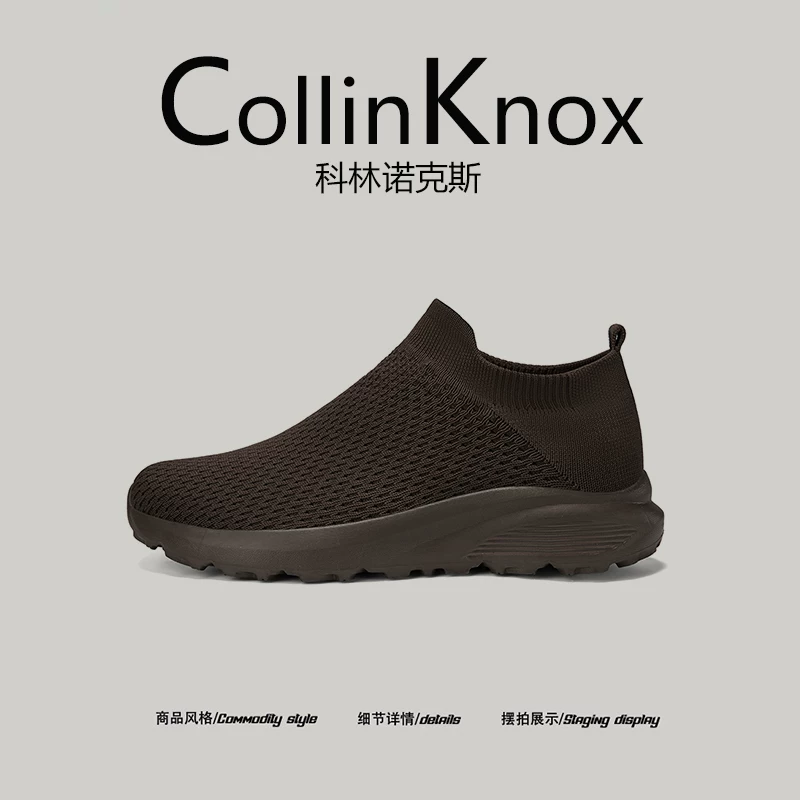【Thiết kế mũi giày rộng】Giày thể thao nam mới mùa xuân CollinKnox 2026, giày đi bộ cỡ lớn dành cho người trung niên.