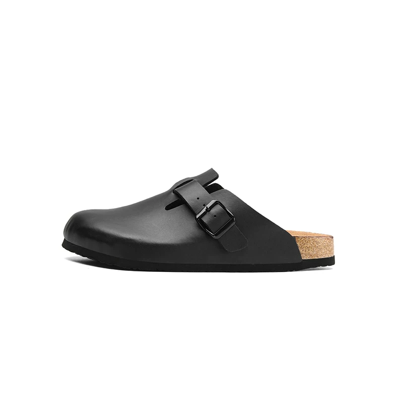 【Phong cách cổ điển và sành điệu】Dép kiểu Birkenstock mới mùa xuân 2026 của CollinKnox dành cho nam và nữ, Dép bít mũi đi làm bằng gỗ mềm.