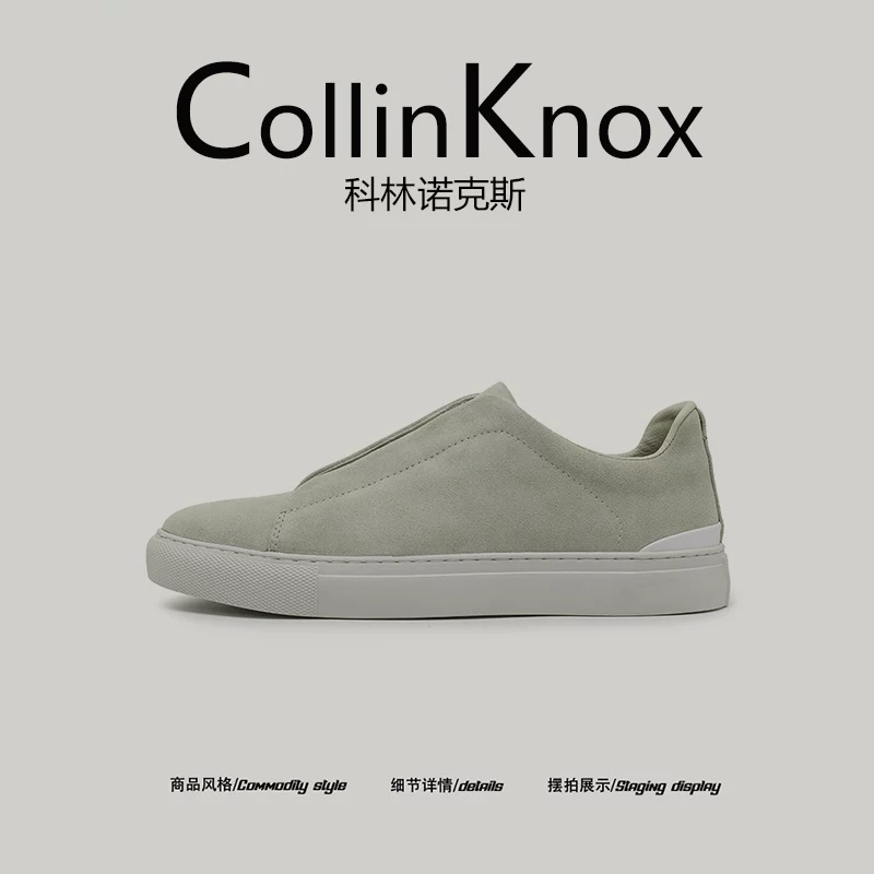 [Phong cách đô thị sang trọng] Giày nam CollinKnox mùa hè 2026 mới, kiểu dáng đơn giản phong cách old money, giày lười.