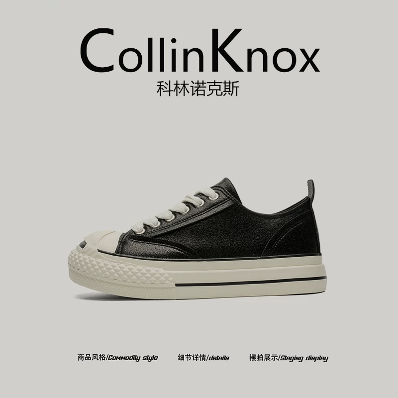 【Thời trang và sành điệu】Giày trượt ván hở mũi CollinKnox2025 mới dành cho nam, Giày mũi to kiểu retro dành cho nữ.