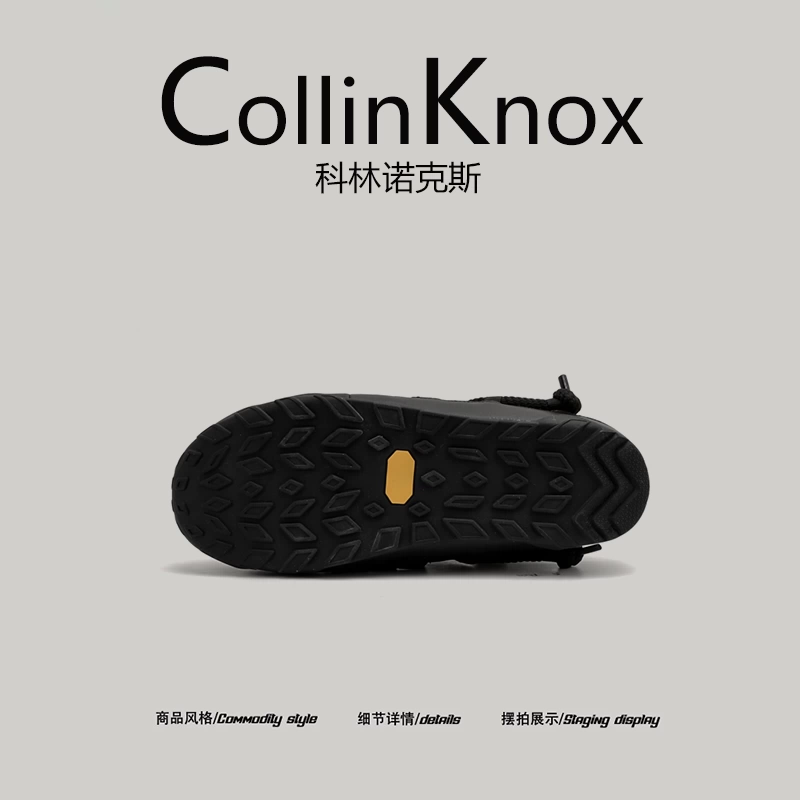 【Chất lượng sang trọng nhẹ nhàng】CollinKnox 2025 Mùa hè mới phong cách Nhật Bản Dép nửa gót kiểu Niche dành cho nam giới Dép mũi kín