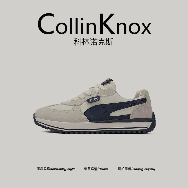 [Khả năng hấp thụ sốc và chống mài mòn] Giày chạy bộ buổi sáng mùa xuân mới CollinKnox2026 dành cho nam, giày Forrest Gump đế dày thông thường