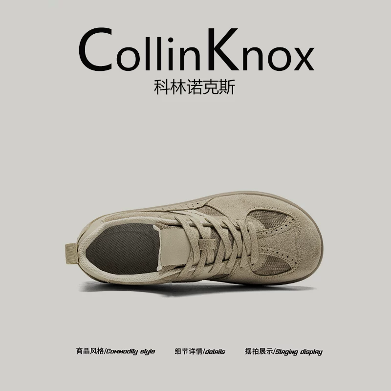 [Thoải mái và thoáng khí] Giày thể thao nam CollinKnox 2026 mới mùa xuân, giày thường ngày mũi rộng không gây khó chịu cho bàn chân.