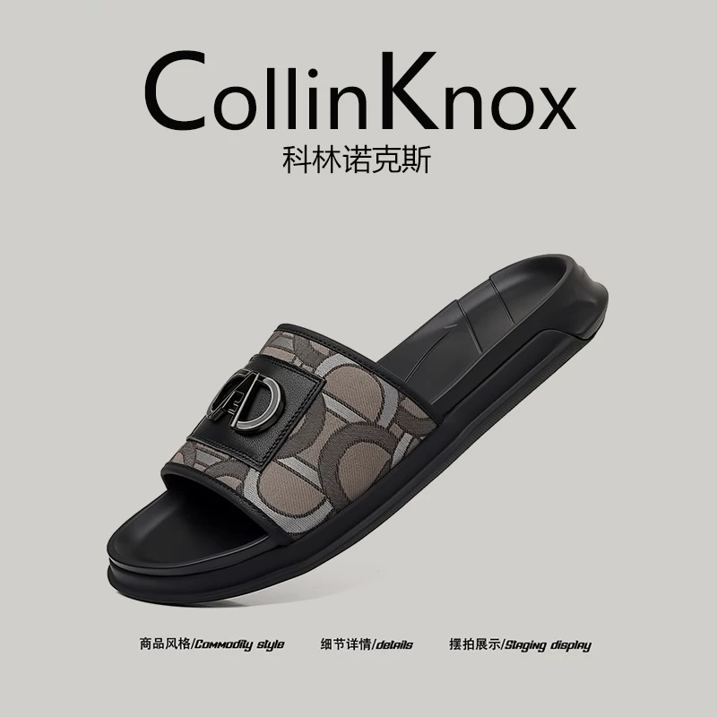 [Siêu nhẹ và chống trơn trượt] Dép nam mới mùa hè CollinKnox 2026, giày lười thương hiệu thời trang phong cách Hàn Quốc sang trọng nhẹ nhàng