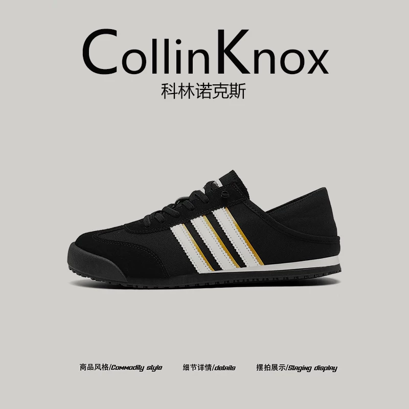 【Sản phẩm mới hợp xu hướng】Giày tập luyện bằng vải canvas mỏng mới của CollinKnox 2026 dành cho nam, có thể chuyển đổi thành giày nửa dép.