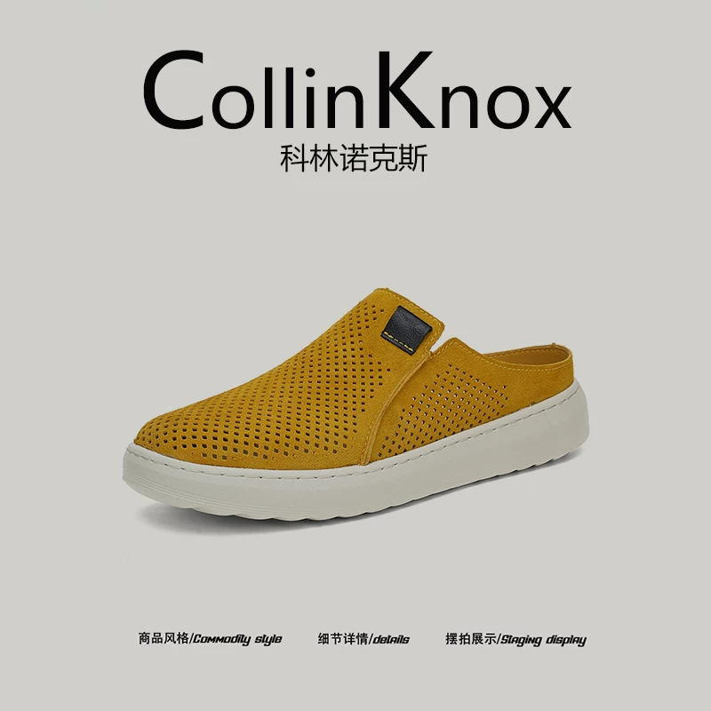 [Trọng lượng nhẹ và dễ mang] Giày lười nam CollinKnox 2026 kiểu dáng mùa hè mới, giày lười nửa đế kiểu giản dị
