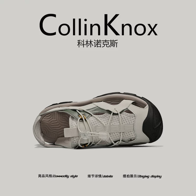 [Da thật cao cấp] Dép đi bộ đường dài mùa hè mới CollinKnox2025 dành cho nam, giày đi bộ đường dài và lội nước ngoài trời