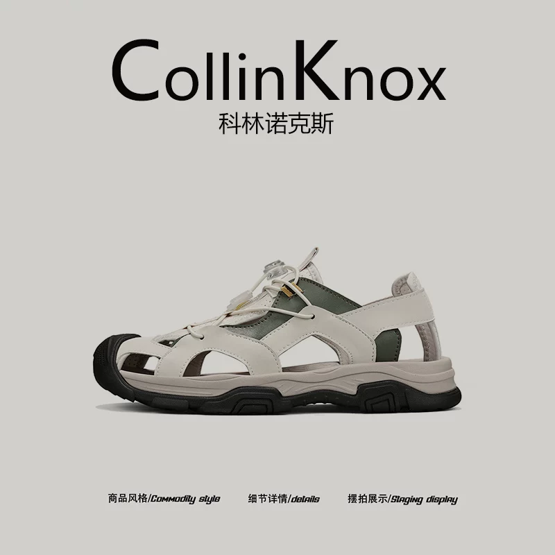 [Da thật cao cấp] Dép đi bộ đường dài mùa hè mới CollinKnox2025 dành cho nam, giày đi bộ đường dài và lội nước ngoài trời