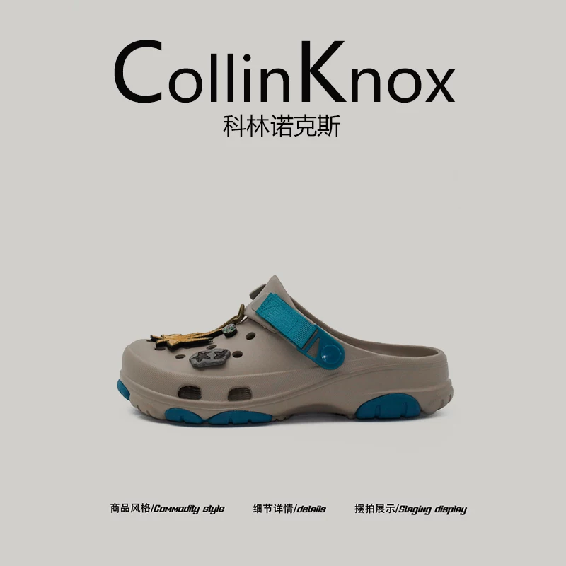 【Sản phẩm mới hợp xu hướng】Giày Clog nguyên bản mới mùa hè CollinKnox2025 dành cho nam và nữ, Giày cắm trại phong cách quân đội