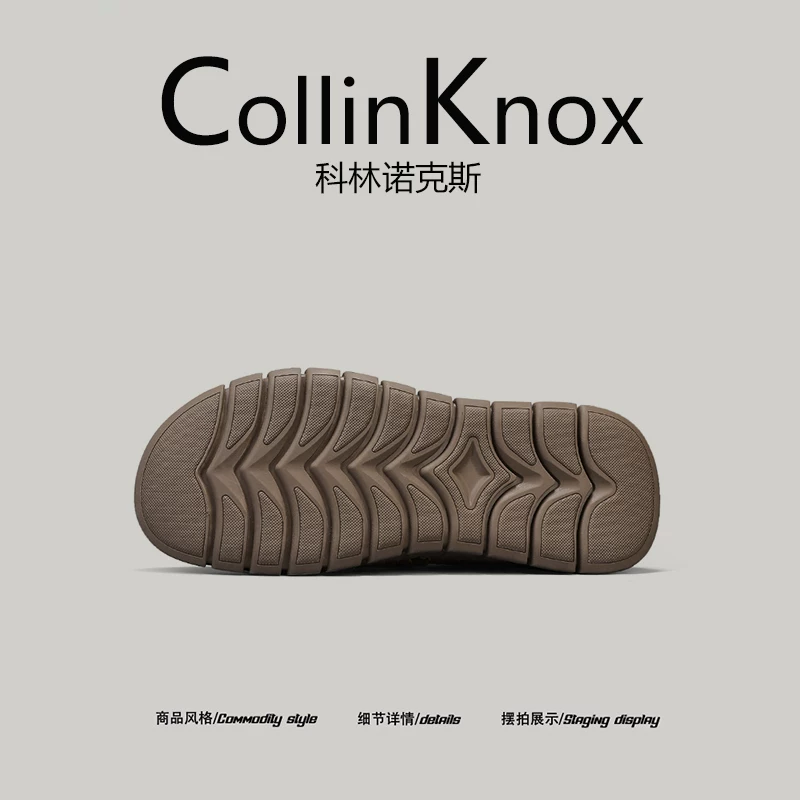 Giày đi biển mùa hè mới CollinKnox 2026 dành cho nam, chống thấm nước và chống trơn trượt, dép may tay cỡ lớn