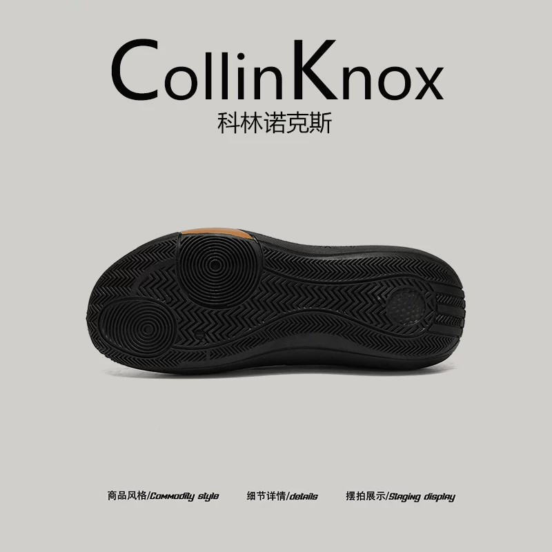 【Bắt mắt】Giày dừa phong cách mùa hè mới CollinKnox2025 dành cho nam, giày tất đi bộ đường dài kiểu slip-on fly-knit