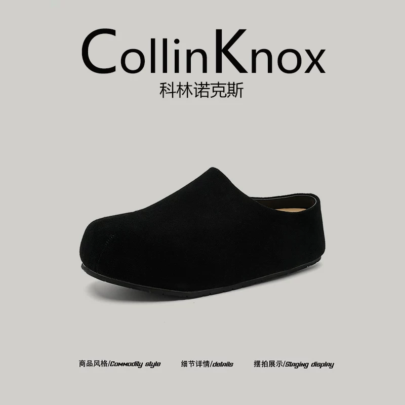 【Da thật thời trang】CollinKnox 2026 Dép xỏ ngón kiểu Birkenstock tối giản dành cho nam giới mới mùa xuân 2026