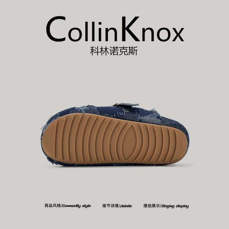 【Đa năng khi sử dụng ngoài trời】CollinKnox 2025 Dép bông nam mới mùa thu/đông 2025 Giày kiểu Birkenstock thời trang