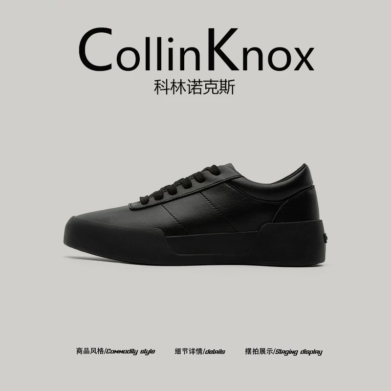 [Thương hiệu thời thượng bán chạy] Giày trắng cao cấp CollinKnox2025 phong cách mùa hè mới dành cho nam, giày thể thao đơn giản phong cách đường phố