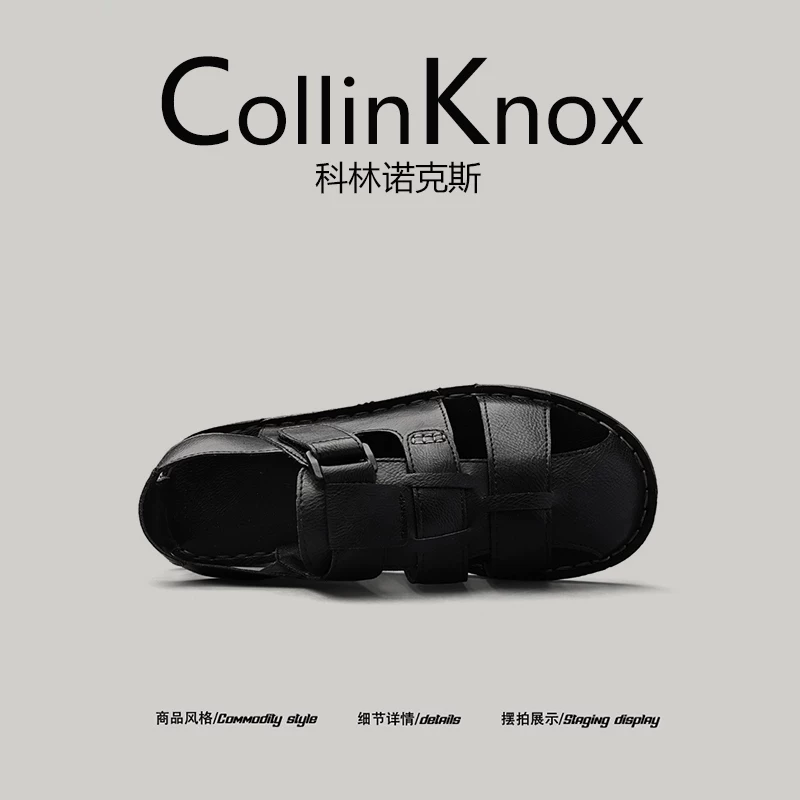 [Capture the Lazy Style] CollinKnox 2026 Giày đi biển nam mới mùa hè 2026 Giày đi biển cỡ lớn khoét lỗ