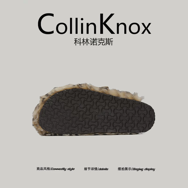 [thời trang và sành điệu] Giày Birkenstock mới mùa thu đông 2025 dành cho nam giới của CollinKnox, dép nửa gót thời trang độc đáo
