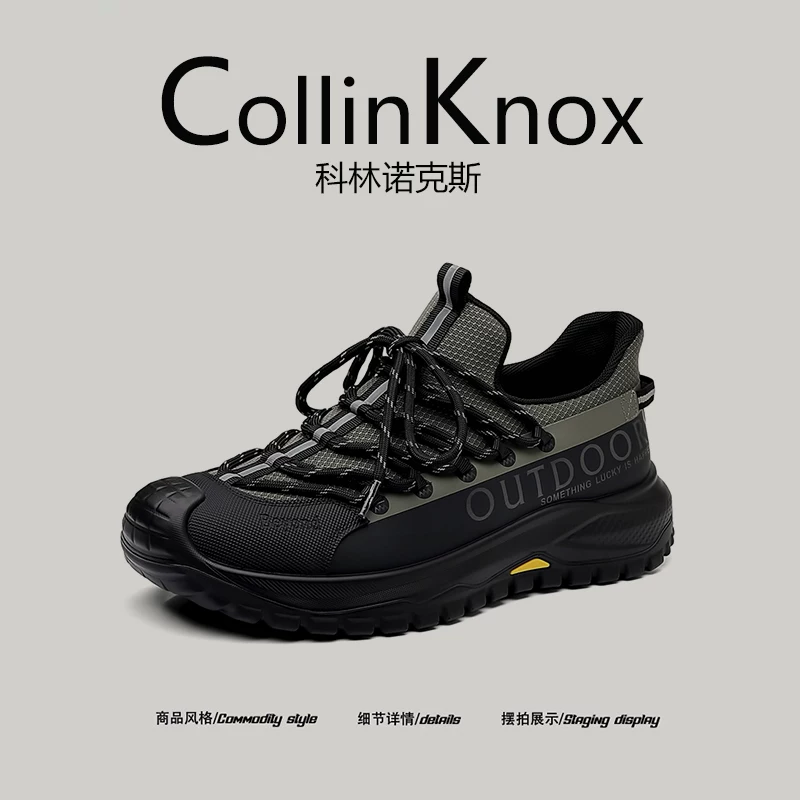 【Sản phẩm mới hợp xu hướng】Giày đi bộ đường dài nam CollinKnox 2026 mùa xuân mới Giày đi bộ ngoài trời mũi kín dành cho bố