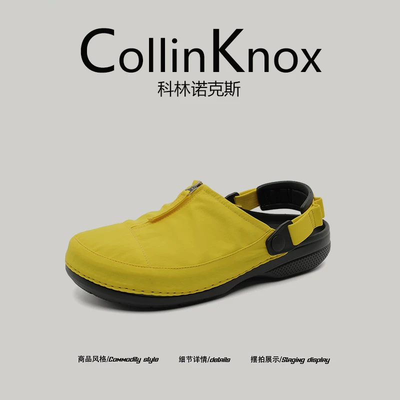 [Thư thái và thoải mái] Dép sandal kiểu mới mùa hè 2026 của CollinKnox dành cho nam và nữ, kiểu dáng cặp đôi, dép bít mũi cỡ lớn.