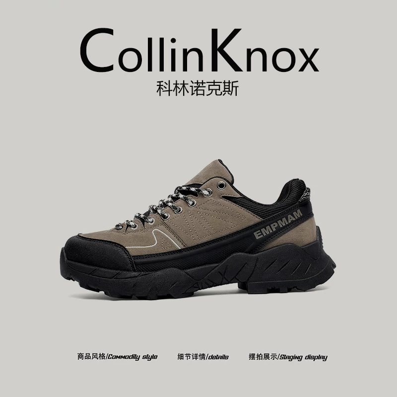 [Phong cách đường phố đa năng] Giày đi bộ đường dài nam CollinKnox Xuân 2026 Giày đi bộ đường dài ngoài trời nhẹ