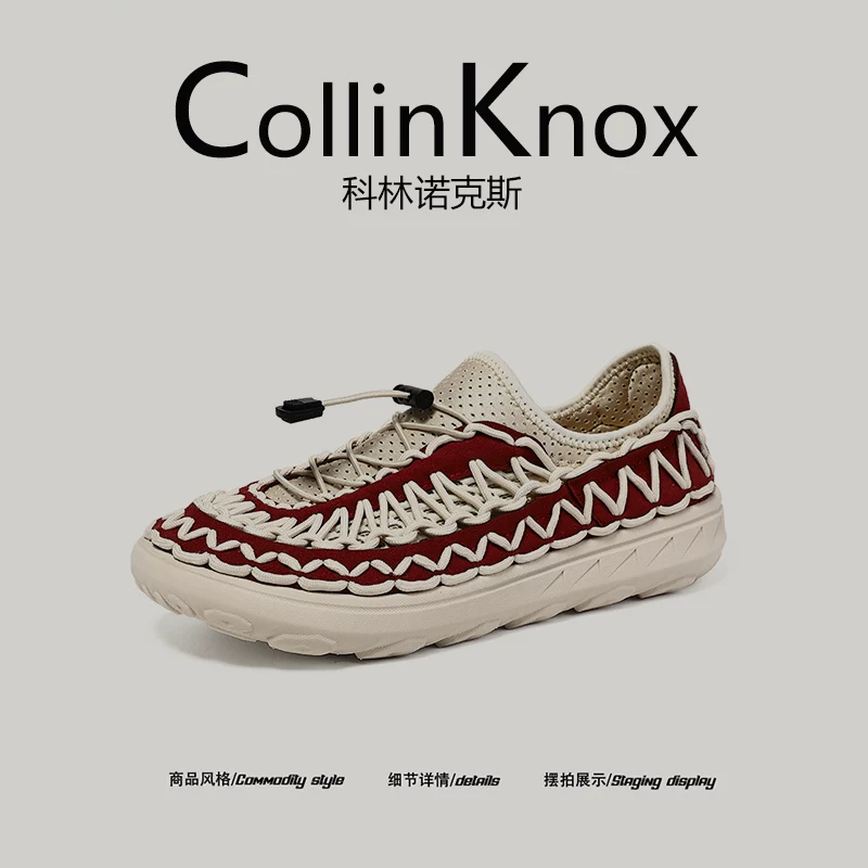 [Trọng lượng nhẹ và thoáng khí] Giày lưới mới mùa hè CollinKnox 2026 dành cho nam, dép dệt ngoài trời