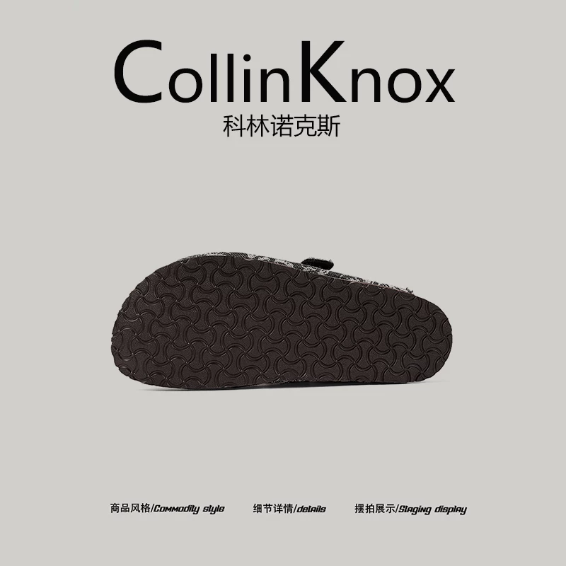 【Phong cách hợp thời trang】Giày Birkenstock mũi kín dành cho nam giới mới của CollinKnox 2026 Cork Mules