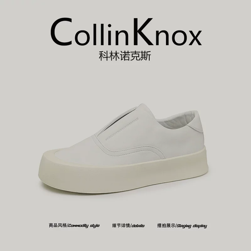 【Đơn giản và đa năng】Giày thể thao thông thường mới mùa xuân 2026 của CollinKnox dành cho nam, giày lười kiểu slip-on