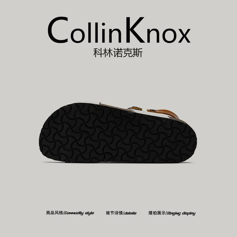 [Sản phẩm hợp thời trang] Giày Birkenstock phối màu mới mùa hè 2025 của CollinKnox dành cho nam, giày đi biển chống mài mòn