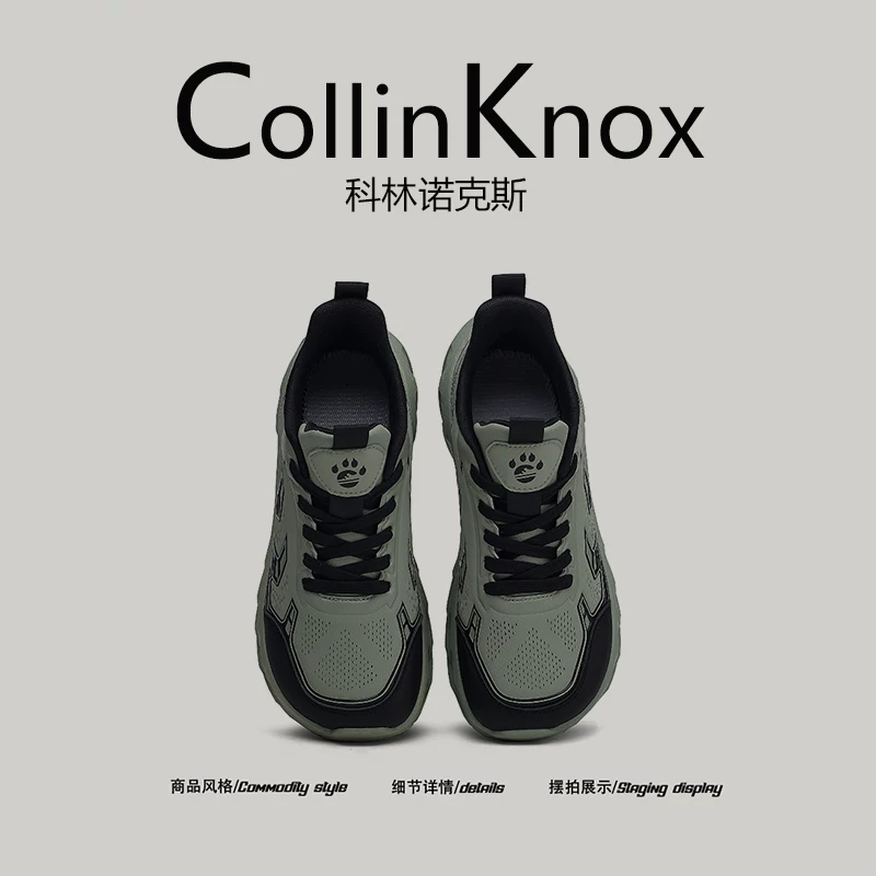 【Sản phẩm mới hợp xu hướng】CollinKnox 2025 Giày bố nam mới mùa xuân 2025 Giày mũi rộng bằng da