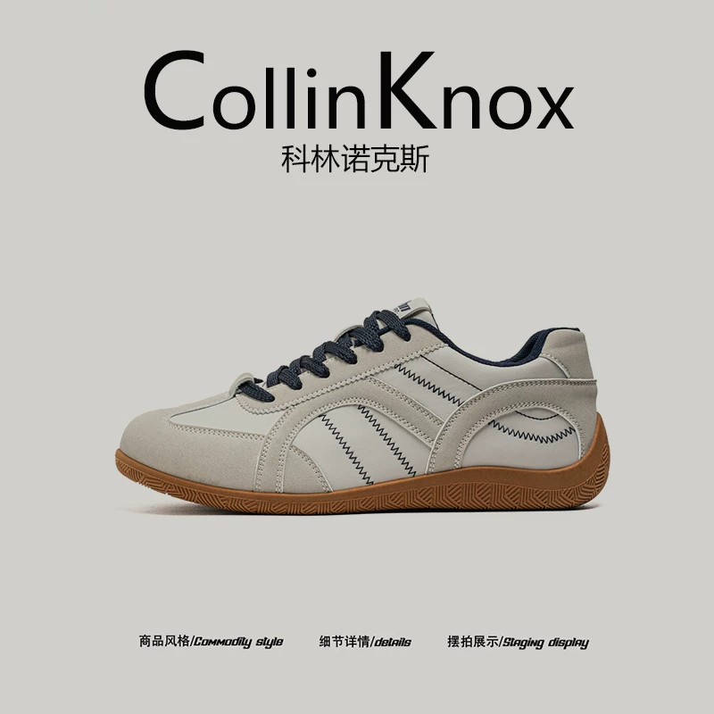 【Sản phẩm mới hợp thời trang】Giày đi xe máy đế mỏng CollinKnox 2026 mùa xuân mới dành cho nam giới Giày tập luyện kiểu Đức đế mỏng
