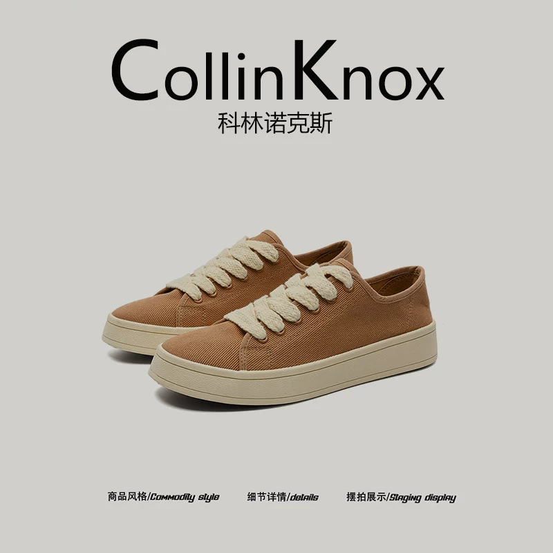 [Siêu nhẹ và chống trơn trượt] Giày vải nam CollinKnox 2025 mới mùa thu, thoáng khí, phong cách thường ngày