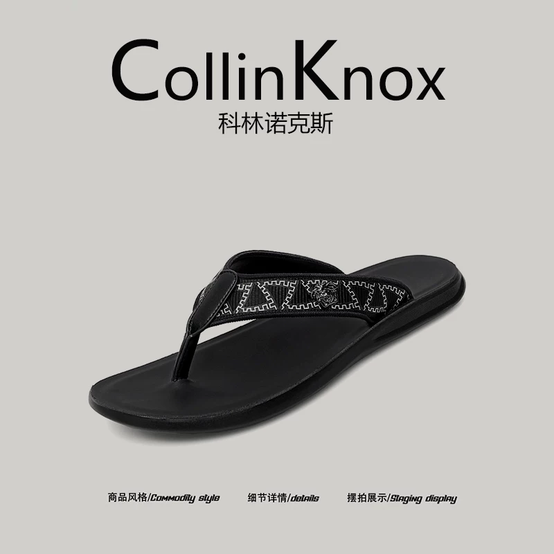 [Nhẹ nhàng và đa năng] Giày đi biển mùa hè mới CollinKnox 2026 dành cho nam, dép xỏ ngón đế bằng Quảng Đông