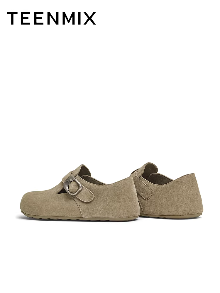 Tianmeiyi retro đế dày bao gồm tất cả giày Birkenstock giày thường ngày dành cho nữ giày lười mẫu mới KK010CM4