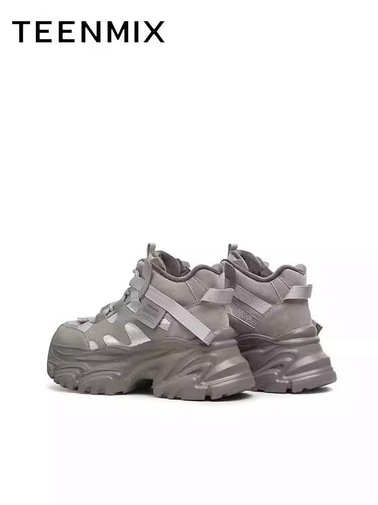 Giày thể thao cổ cao đế dày lót lông cừu Tianmeiyi dành cho nữ, kiểu dáng mới mùa đông CJ841DD4