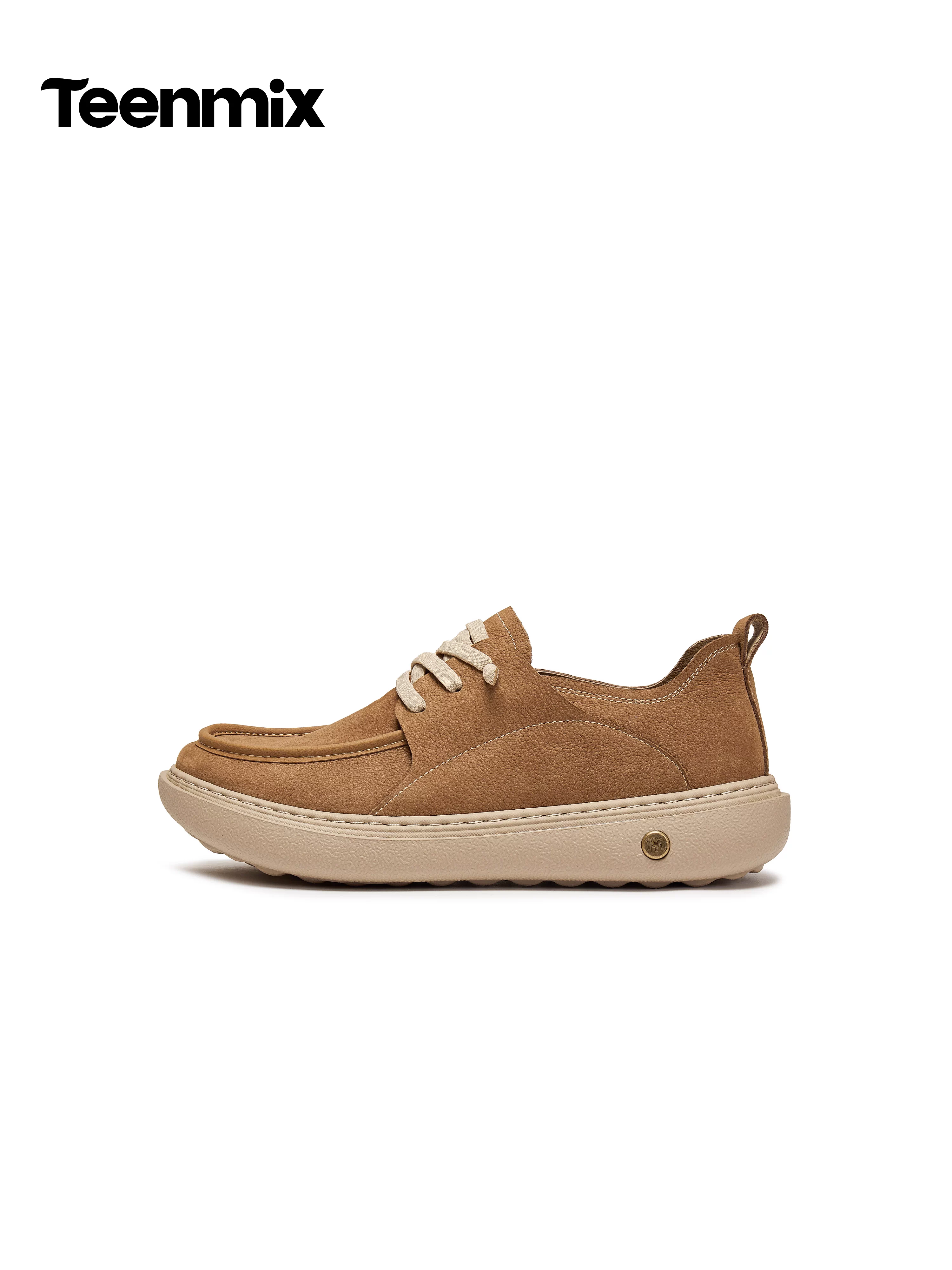 Tianmeiyi 2026 Mùa Xuân Phong Cách Mới Trung Tâm Mua Sắm Cùng Mẫu Đế Dày Phong Cách Retro Anh Quốc Giày Da Nam Giày Công Sở WC511AM6