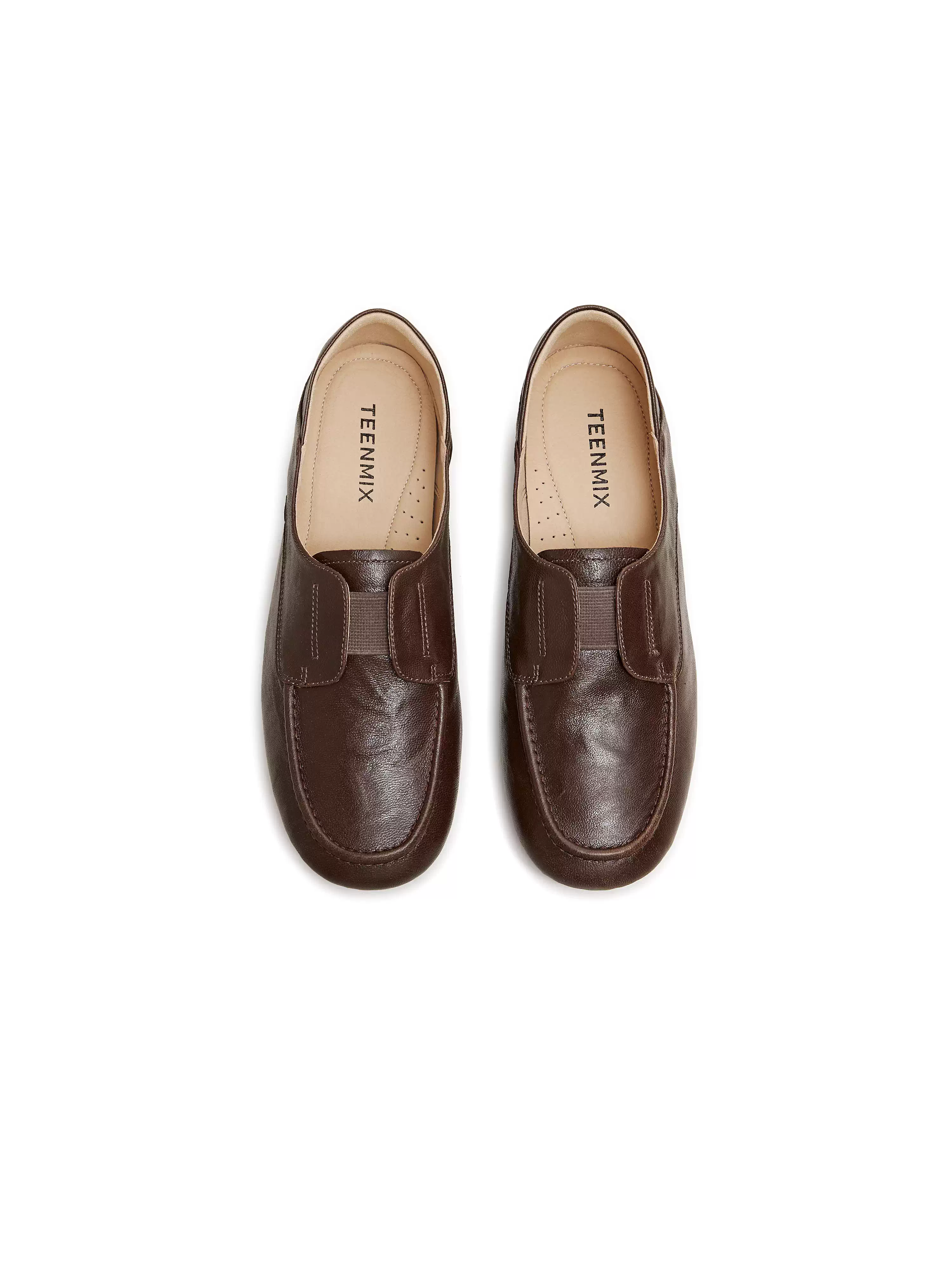 Giày lười đế mềm Tianmeiyi kiểu retro, giày bệt nữ, giày da nhỏ, kiểu mới mùa xuân 2026, mã AG016AA6