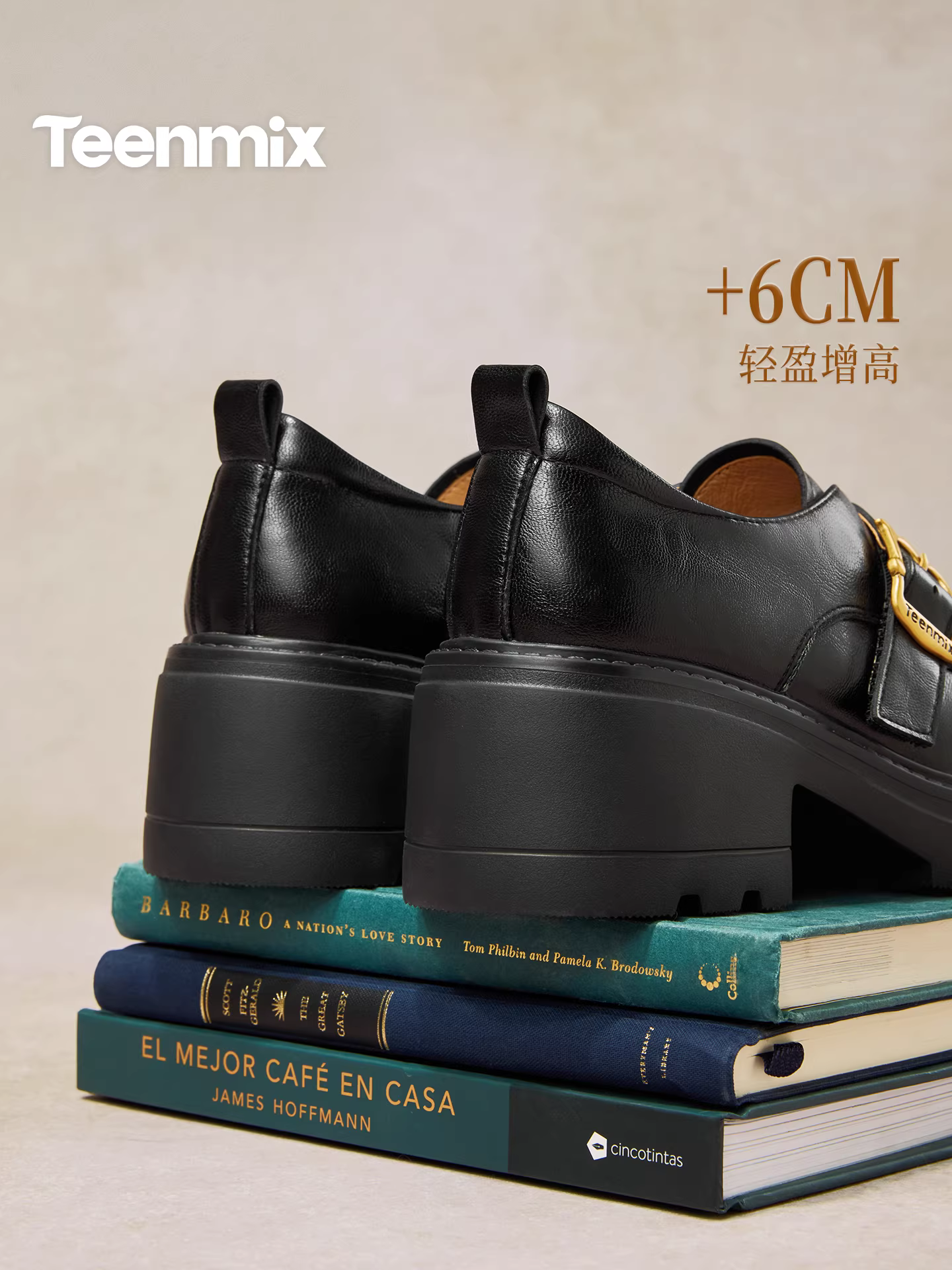 Giày lười đế xuồng cao gót Tianmeiyi kiểu Anh, phong cách retro, giày đơn nữ, giày da nhỏ, mẫu mới xuân 2026