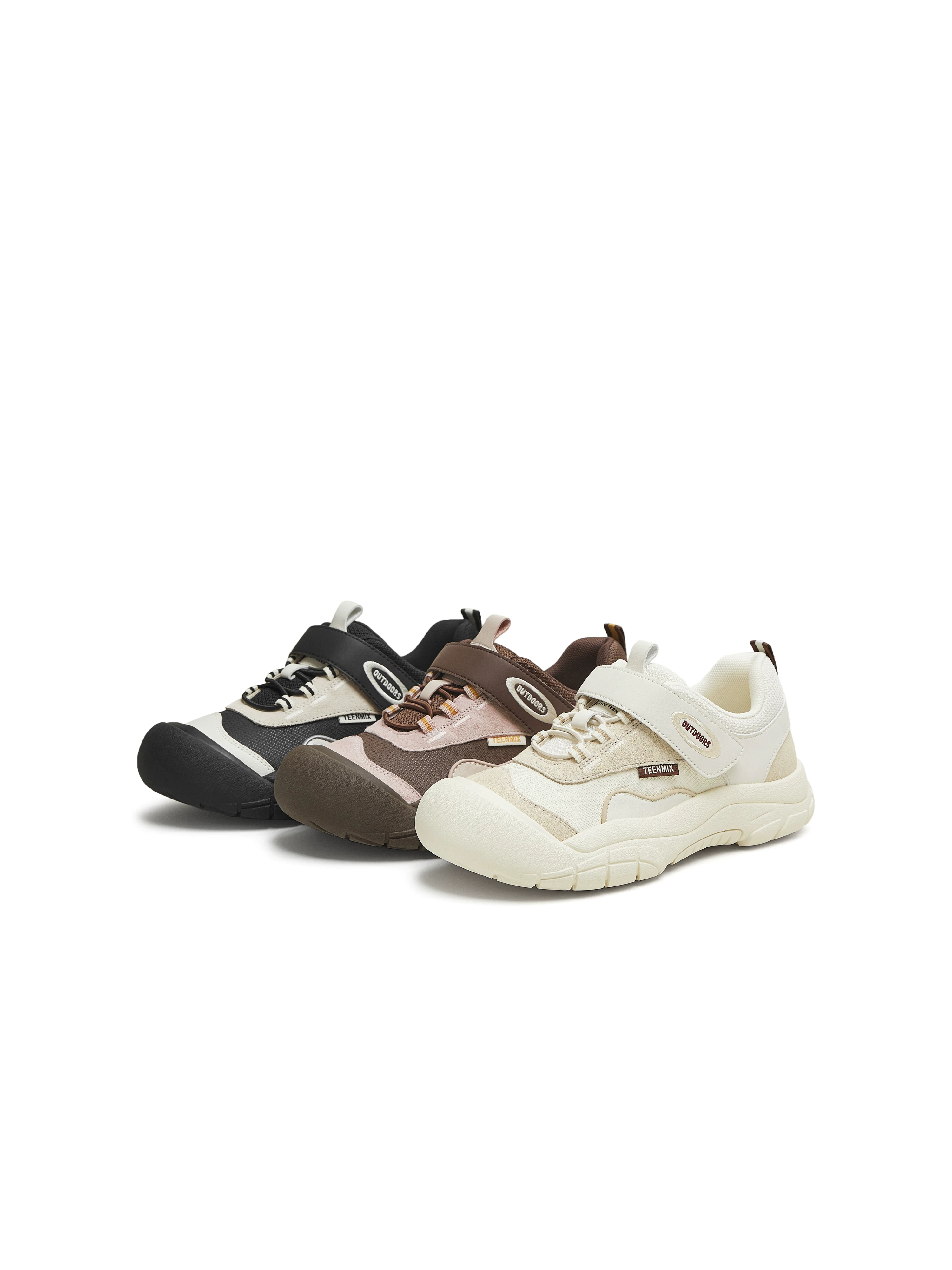 Giày thể thao ngoài trời Tianmeiyi kiểu retro đế dày, giày nữ mũi rộng màu trắng, mẫu mới thu 2025 CLS26CM5