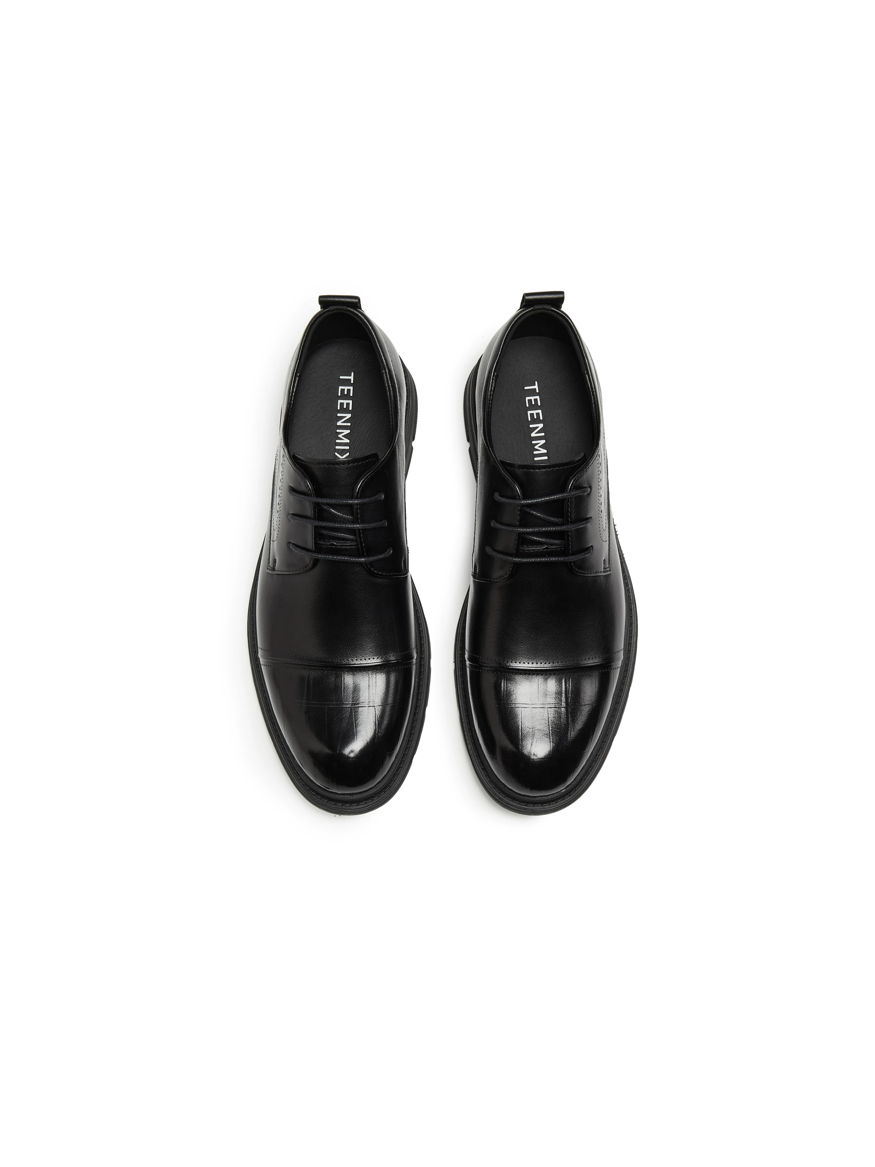 Giày da công sở nam kiểu dáng mới Thu 2025 Tianmeiyi, cùng mẫu, màu trơn, dây buộc, 3WS01CM5