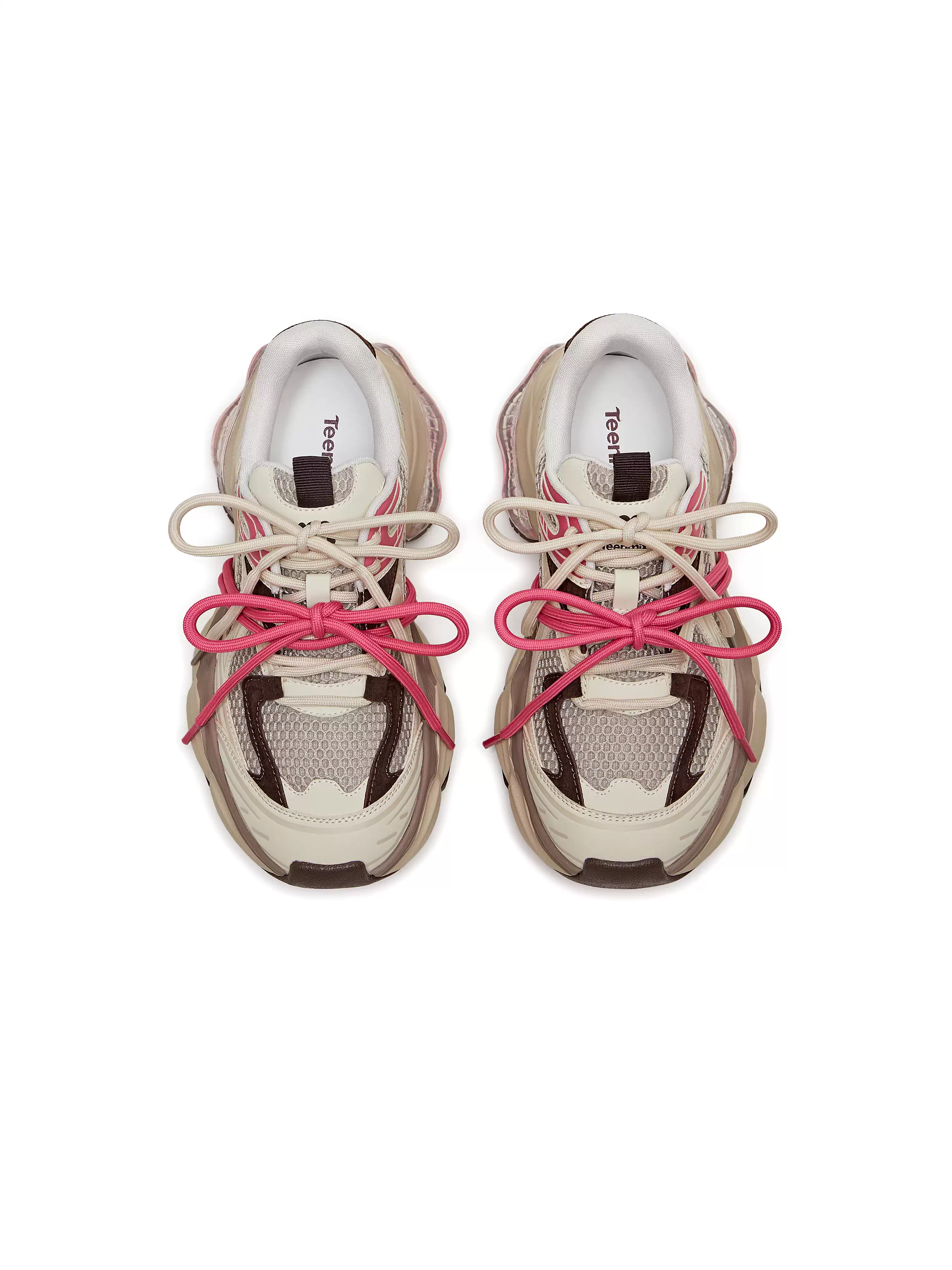 Giày thể thao nữ Tianmeiyi đế dày tăng chiều cao kiểu buộc dây retro mùa xuân 2026 mẫu mới