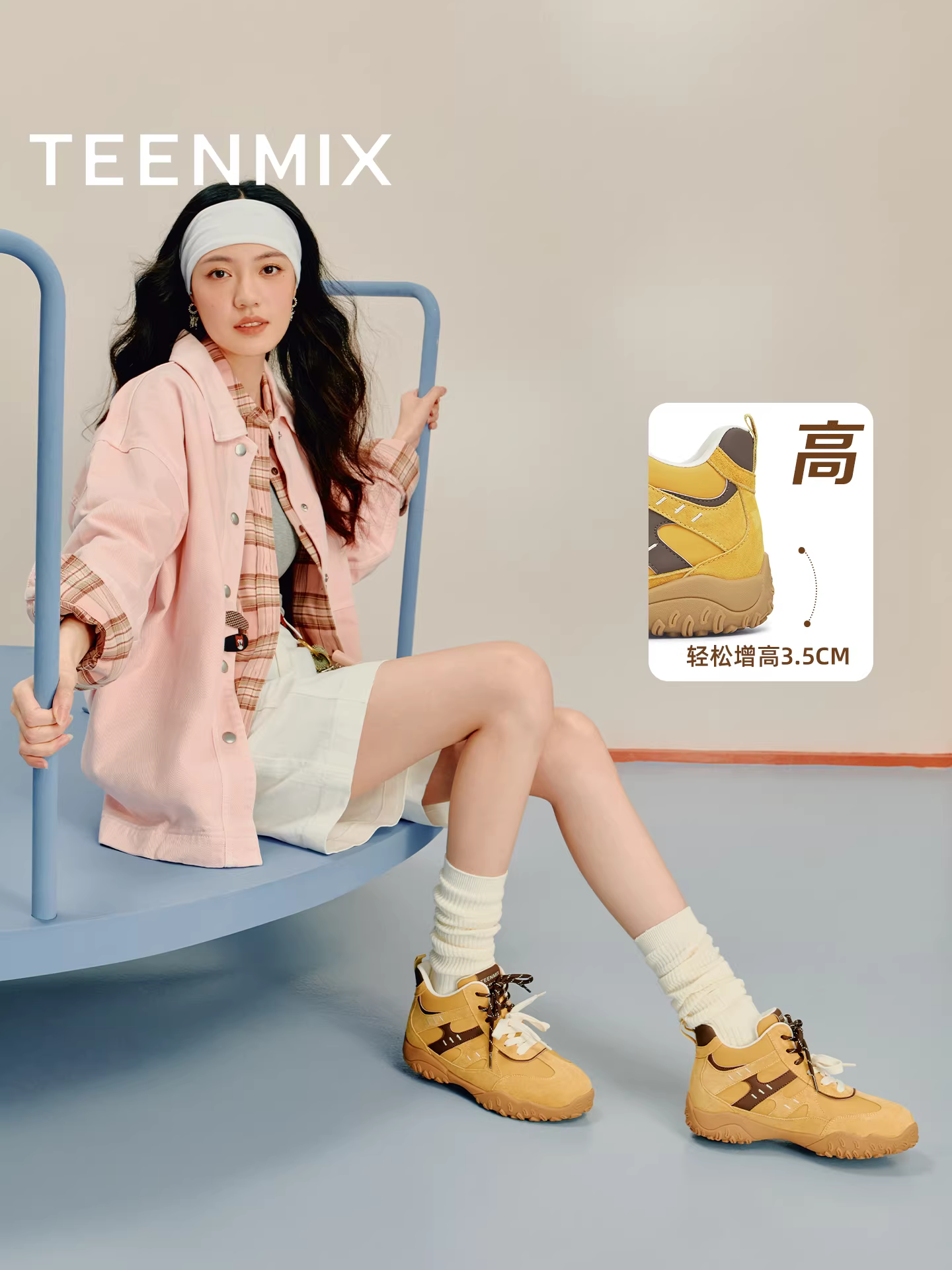 Giày thể thao Đức đế dày lót lông cừu kiểu cổ điển Tianmeiyi, giày thể thao nữ, giày cao cổ, giày bốt ngắn, mẫu mới mùa đông 2025.