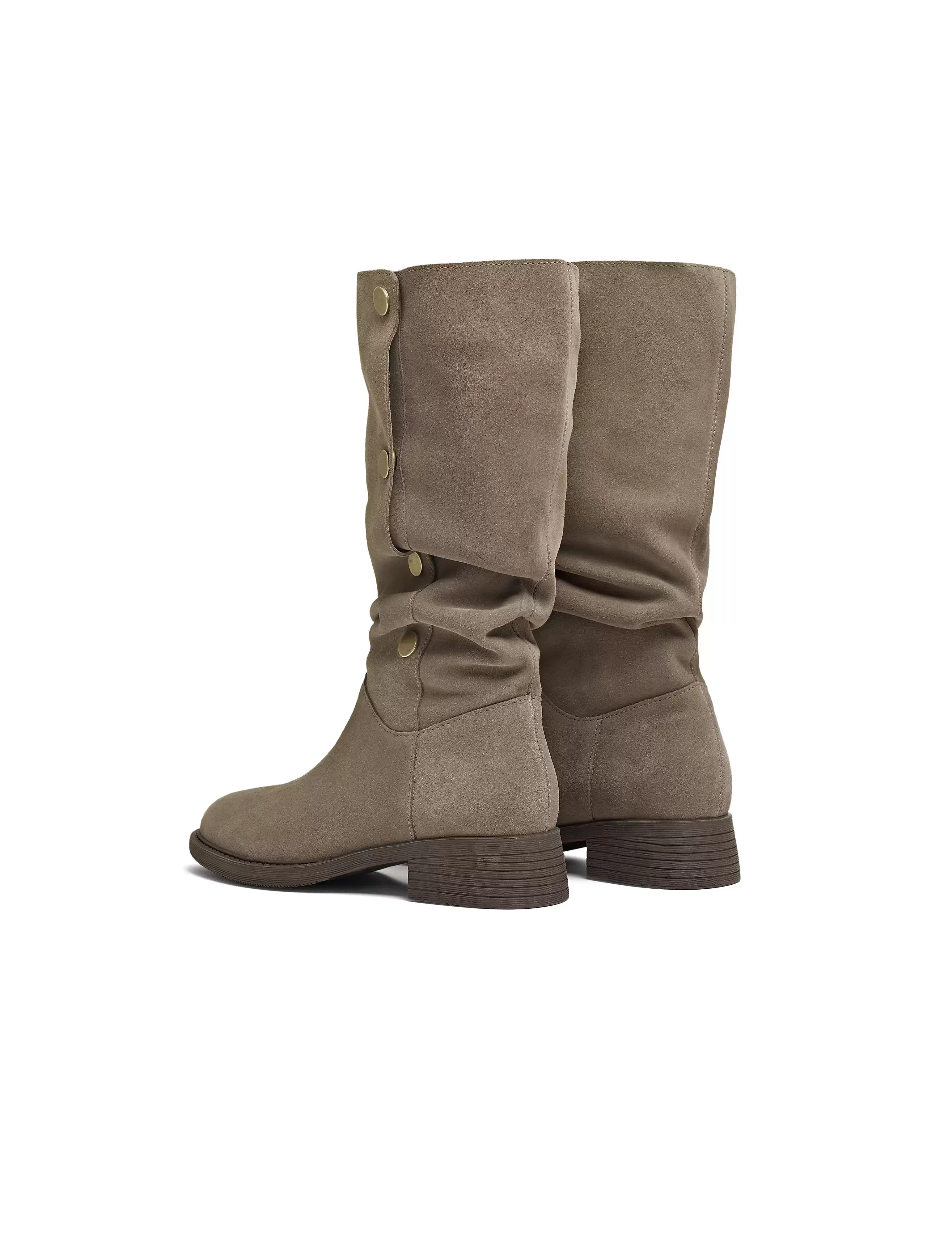 Giày bốt cổ cao kiểu Tây retro Tianmei Yimeila, bốt cao cổ, bốt dài, giày nữ, bốt thời trang cao cổ, kiểu mới mùa đông 2025