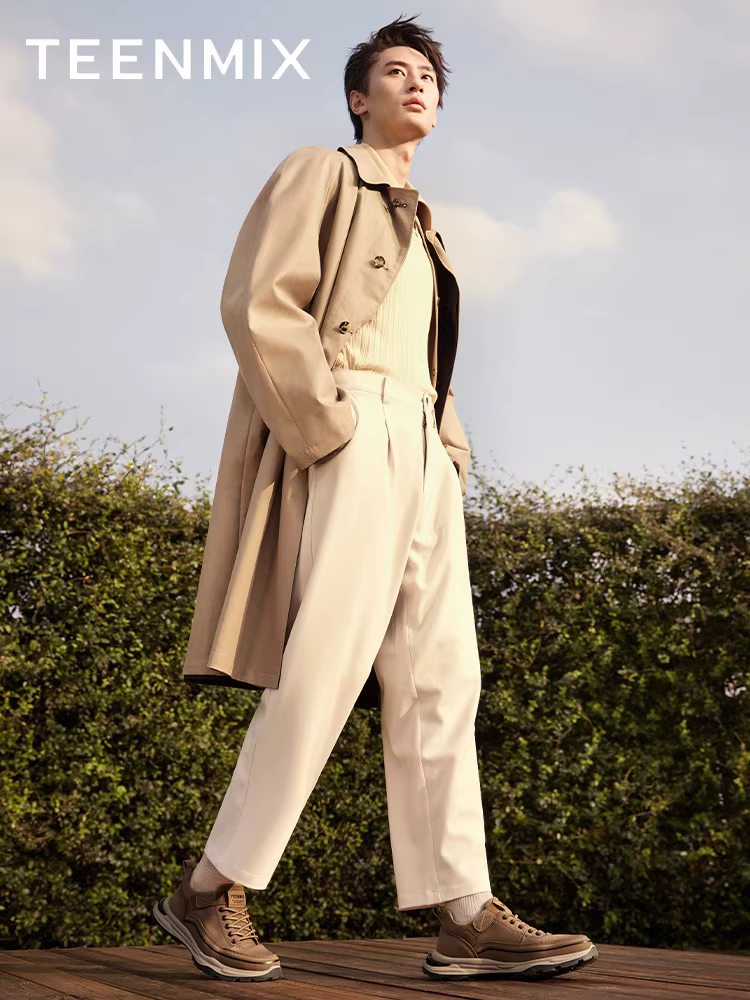 Mẫu mới mùa đông Tianmeiyi, cùng kiểu dáng như trong các trung tâm mua sắm, giày đi làm ngoài trời theo phong cách cổ điển Anh, giày thường nam 3YA01DM4