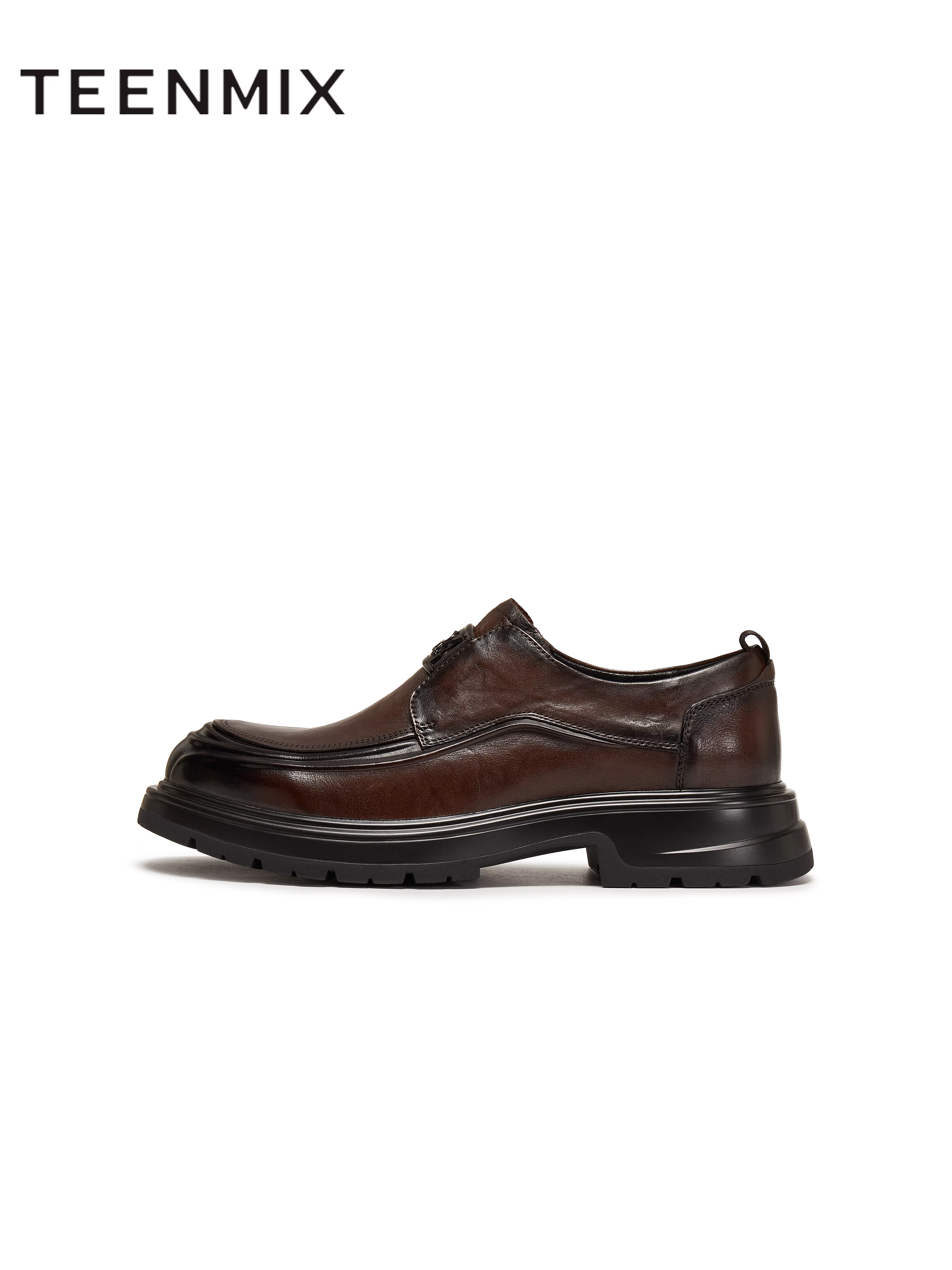 Giày da nam công sở kiểu mới mùa đông Tianmeiyi 2025, kiểu lười, lịch sự, 3XC01DM5