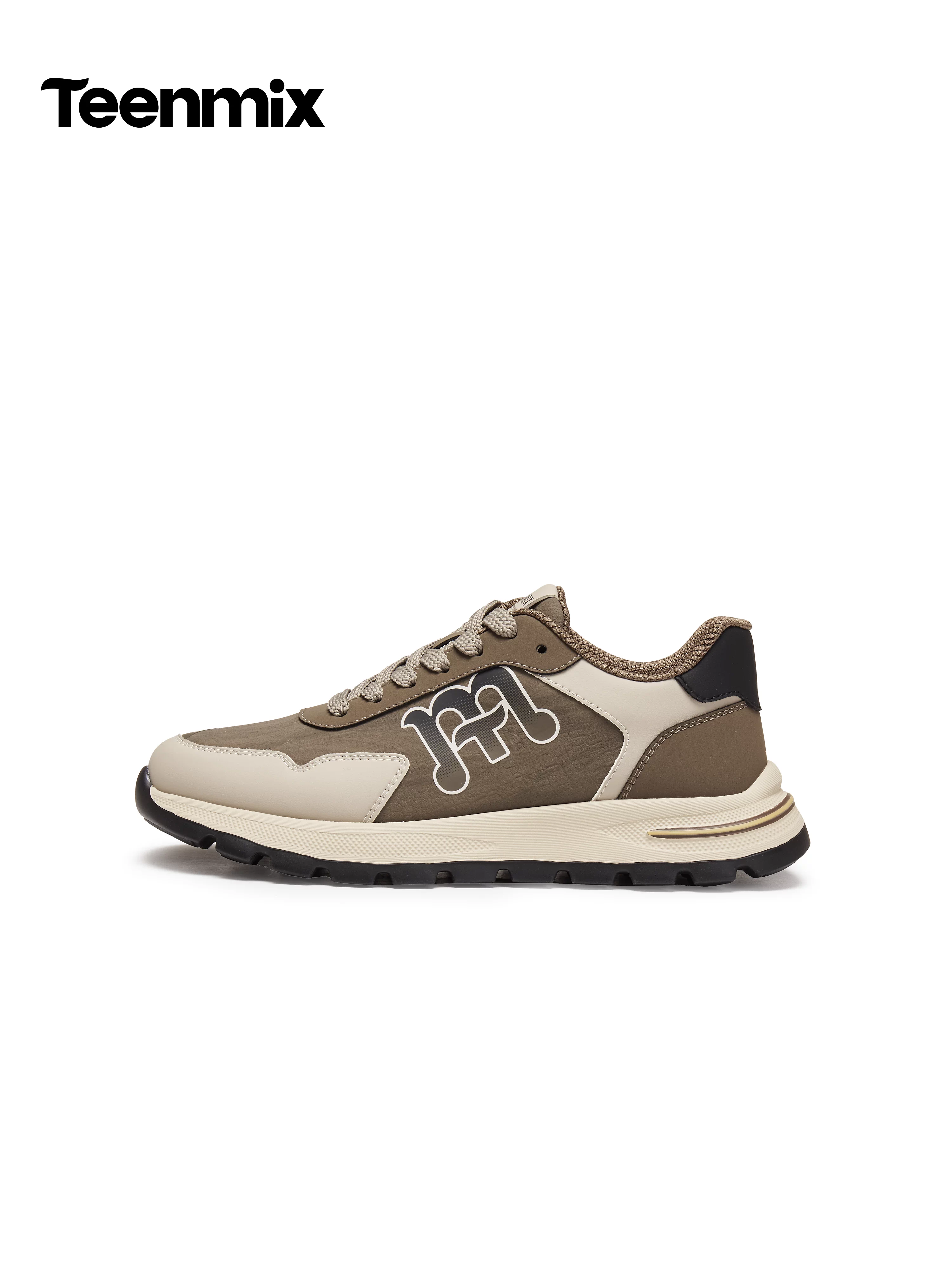 Tianmeiyi 2026 Mùa Xuân Phong Cách Mới Trung Tâm Thương Mại Cùng Mẫu Retro Buộc Dây Màu Khối Giày Thể Thao Nam Huấn Luyện WEA01AM6