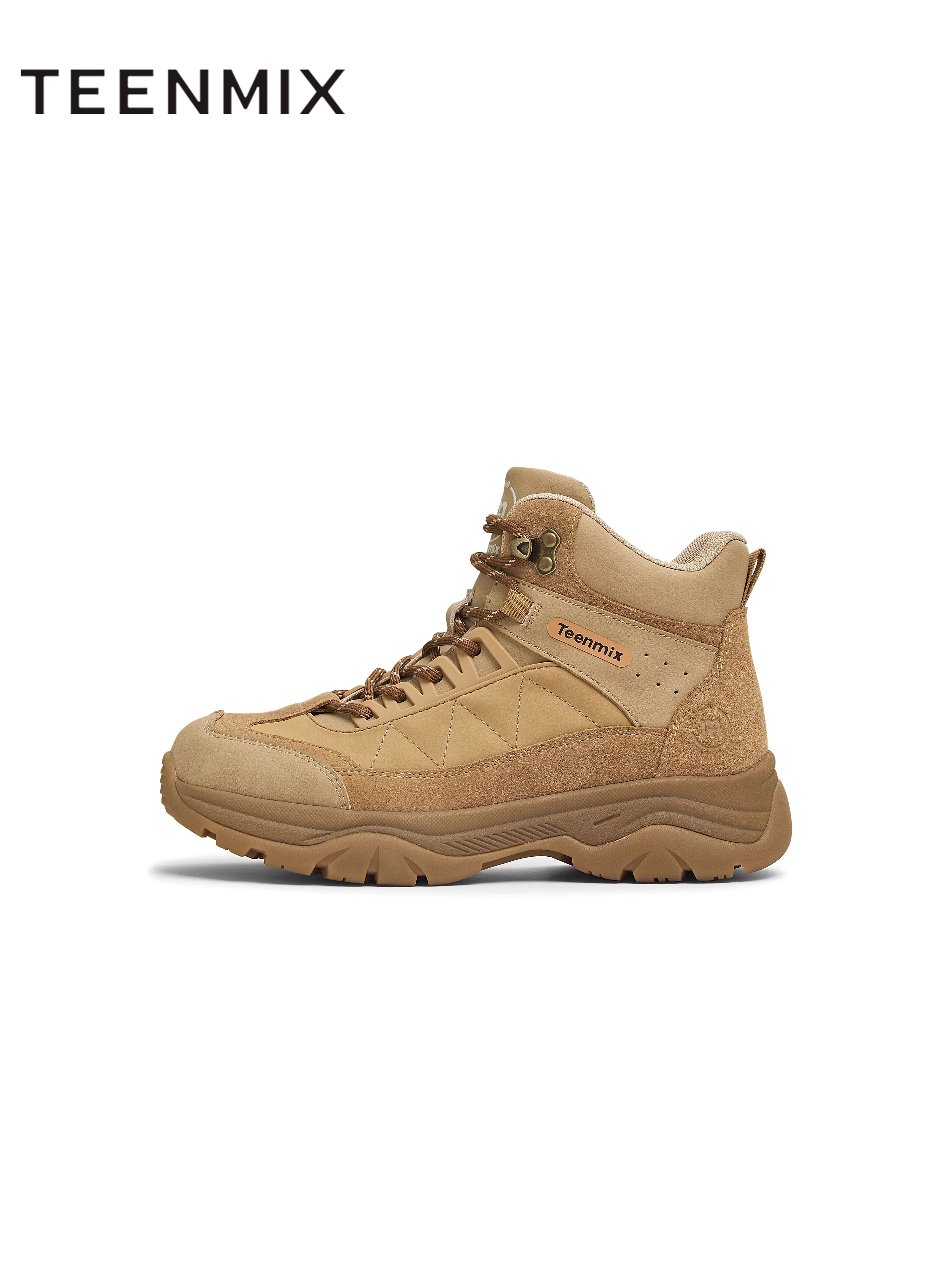 Giày đi bộ ngoài trời đế dày kiểu cổ điển Tianmeiyi, giày bốt công sở, giày nữ, giày bốt thời trang, bốt ngắn, kiểu mới mùa đông 2025