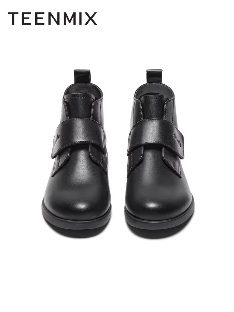 Tianmeiyi Giày bốt đến mắt cá chân có khóa dán Giày bốt thời trang thông thường Giày nữ và giày bốt trần Giày bốt ngắn Giày bốt da Mùa đông Phong cách mới CCJ40DD3