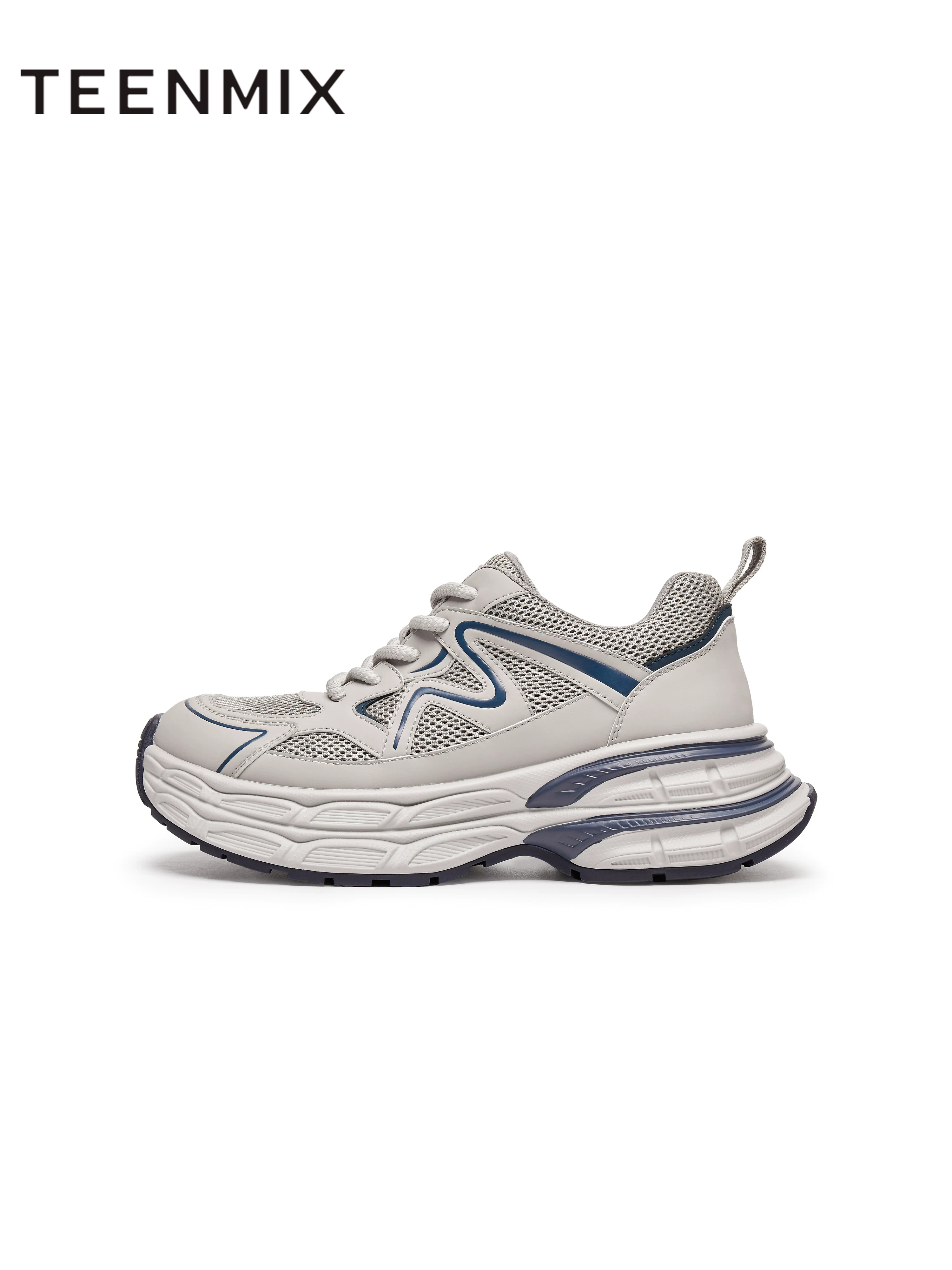 Giày thể thao nam Tianmeiyi 2025 thu đông mới, kiểu dáng thời trang, dây buộc, đế dày, phong cách năng động, dành cho bố, mã LDX37CM5