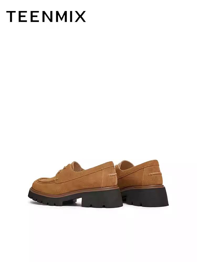 Giày da nữ đế dày tăng chiều cao phong cách đại học Tianmeiyi, giày đơn cổ điển, giày Oxford, mẫu mới mùa xuân CJM03AM5